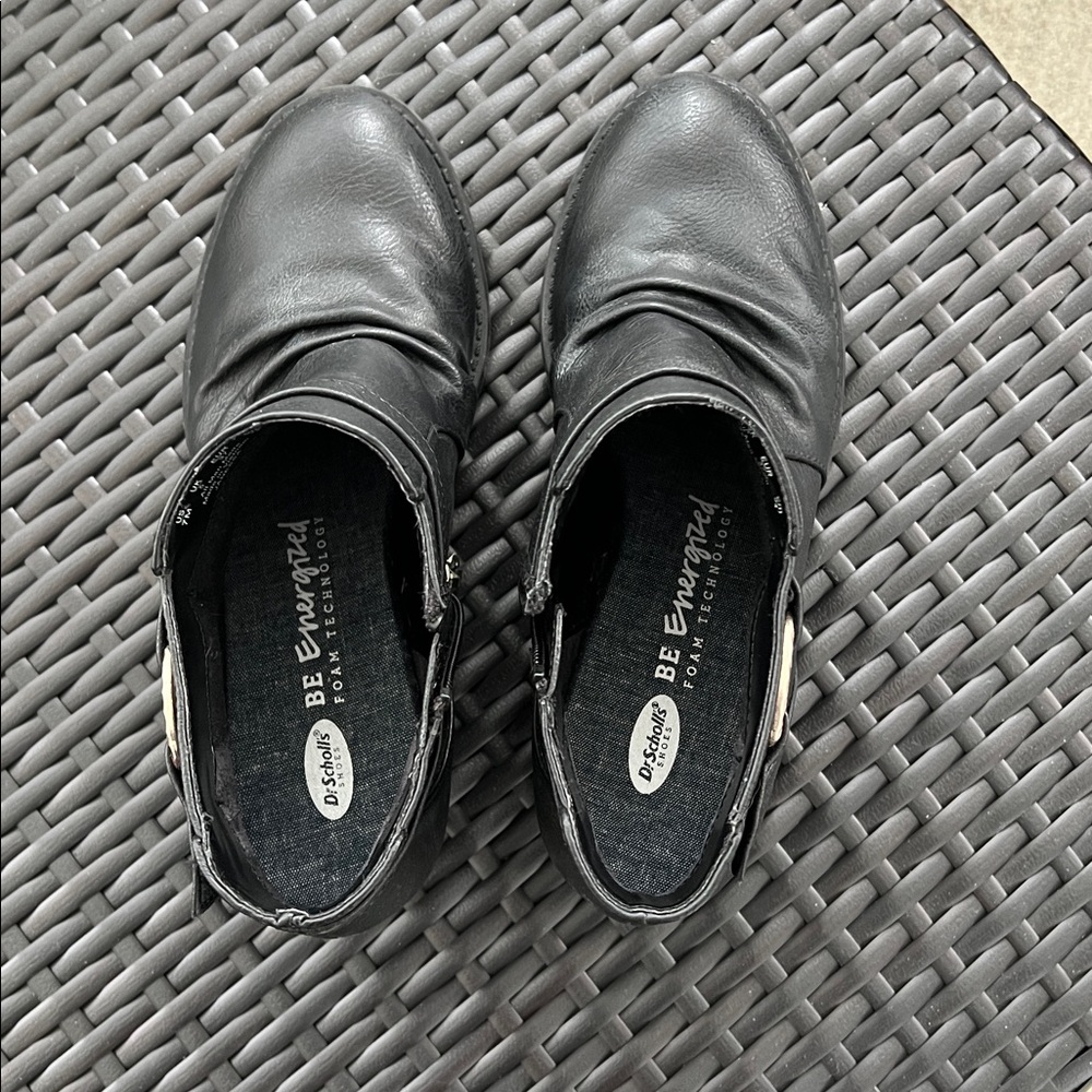 Dr Scholl’s Black Leather Ankle Boots - Picture 4 of 5